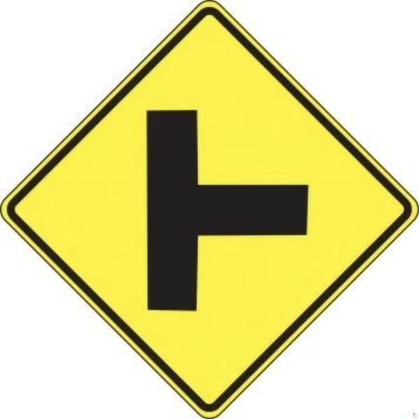 Accuform INTERSECTION WARNING SIGN RIGHT SIDE FRW403DP - main